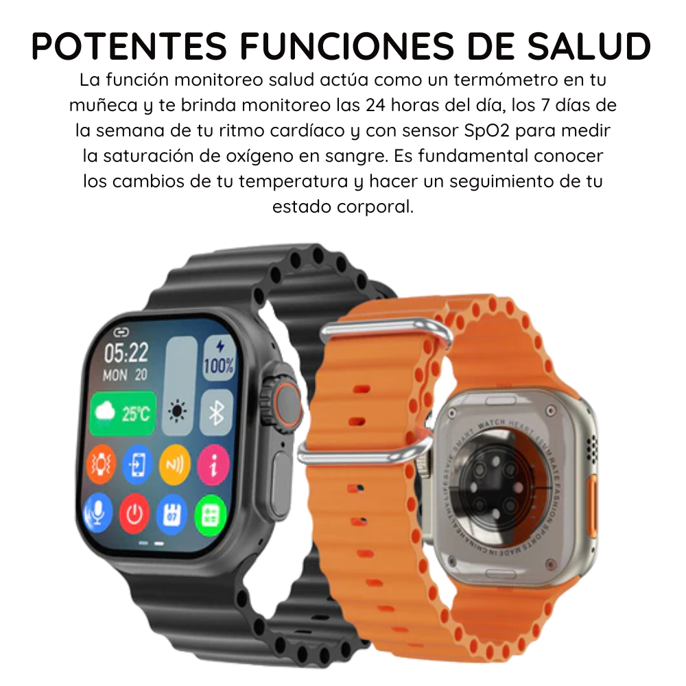 Smartwatch Ultra™ + AirPods + 7 Correas Premium